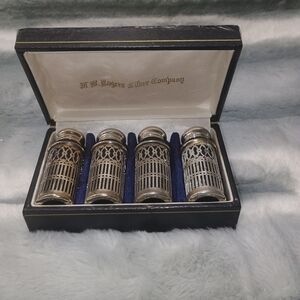 Cobalt Blue Mid 20th Century Salt And Pepper Shakers